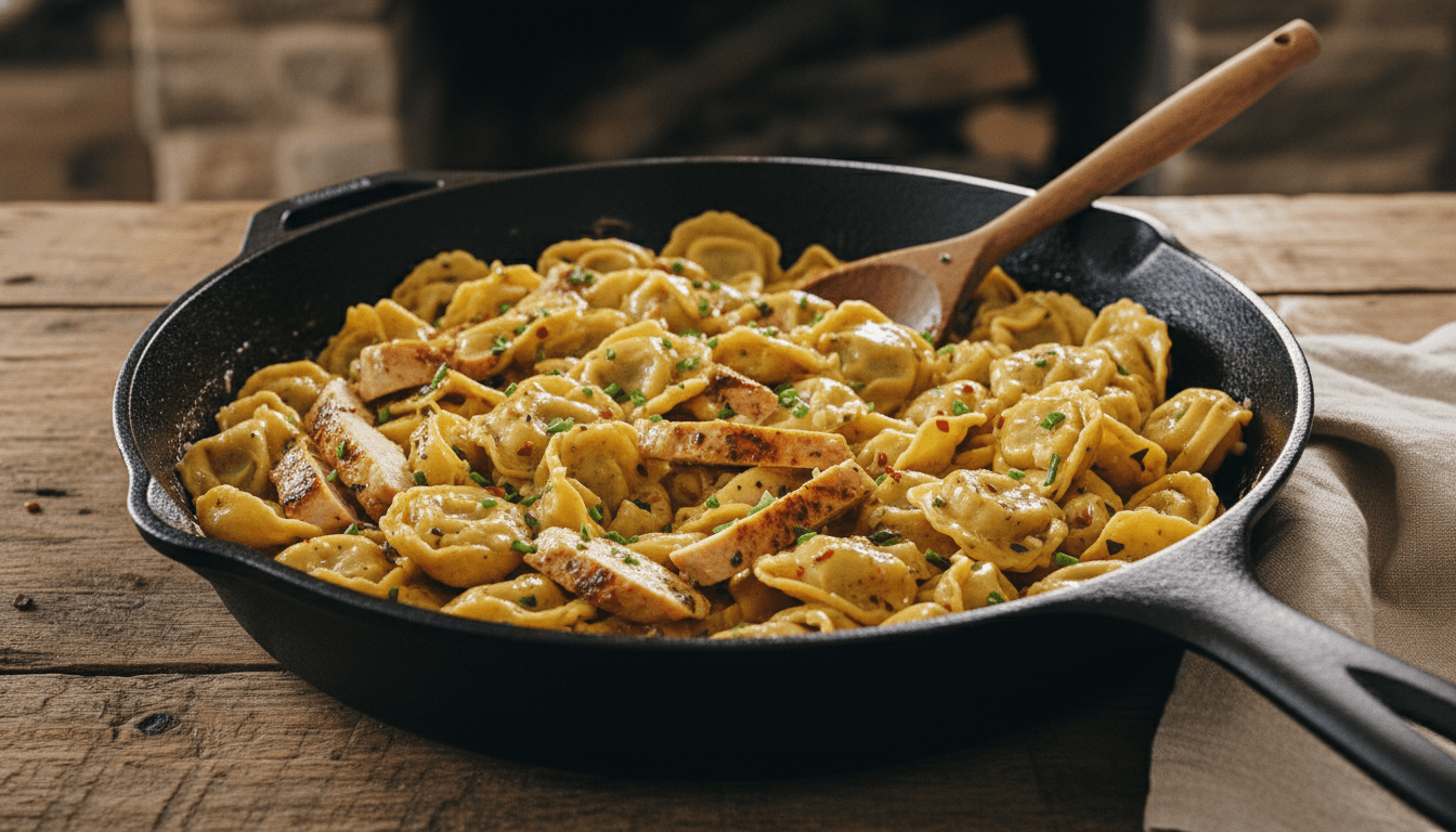 Cowboy Butter Garlic Chicken Tortellini