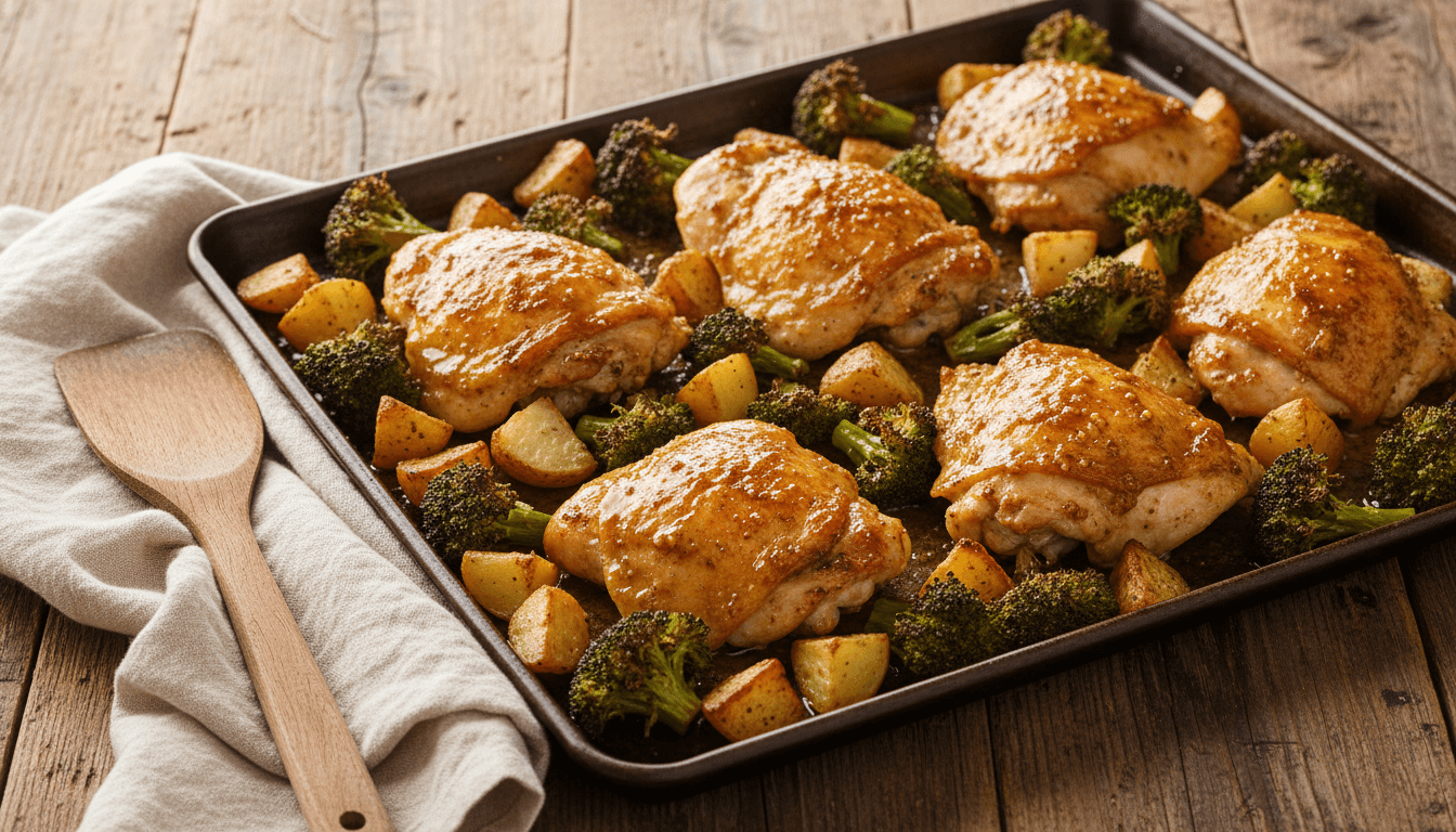 Sheet Pan Honey Mustard Chicken